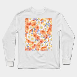 Floral Pattern Long Sleeve T-Shirt